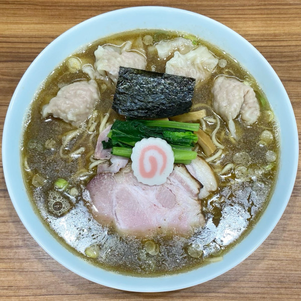 「ワンタンらーめん（正油）¥1,600 麺大盛 ¥200」@中華そば 西川の写真