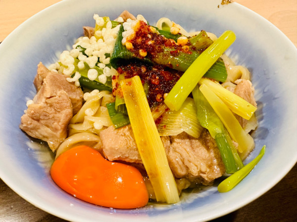 「【限定】冷やし肉南蛮麺【1400円】」@手打麺祭 かめ囲の写真