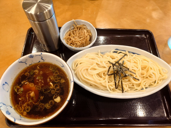 「煮玉子つけめん(少なめ盛、750円)」@好日の写真