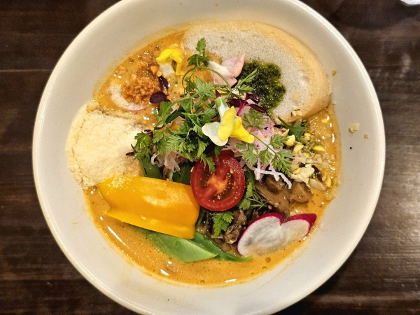 「【限定】バターナッツ南瓜とキノコの濃厚ポタージュ　1850円」@sobabar Ciliegioの写真