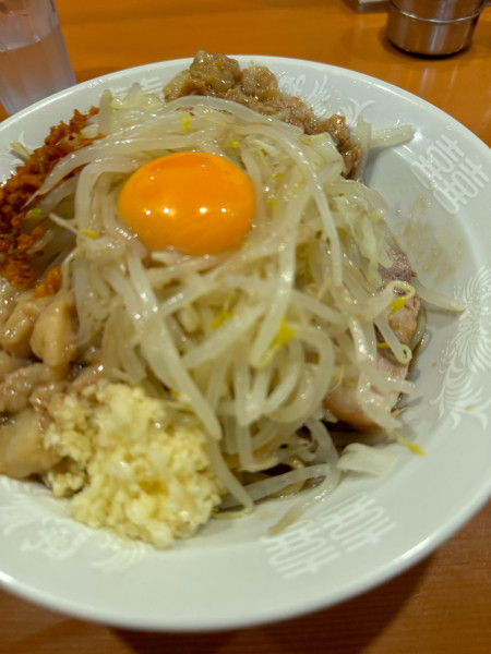 「汁なし豚1枚850円」@麺屋 長次郎の写真