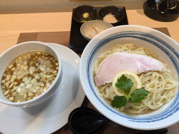 「【限定】昆布水つけ麺 カキとアサリ(200g)  1500円」@麺屋 い志だの写真