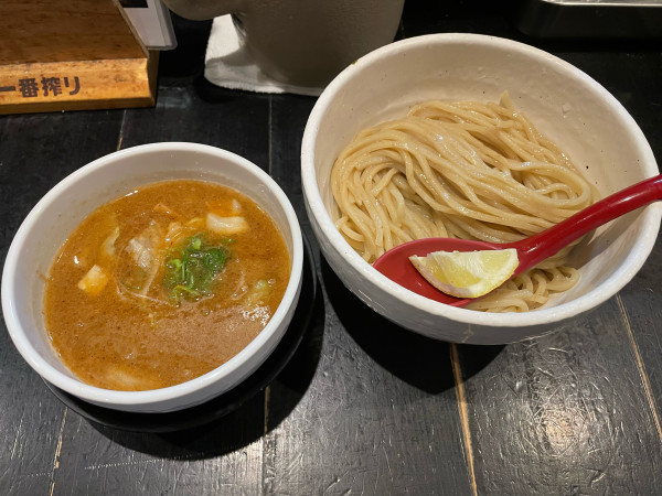「牛モツつけ麺」@蔵木 松山店の写真