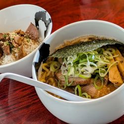 特製醤油らー麺＋あらとん飯（1,230円＋280円）