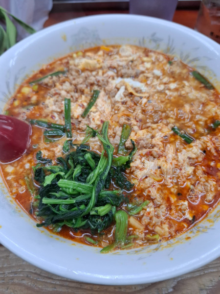 「ドラたんたん麺ネオ９００円辛さ上級」@らーめん ドラごんちの写真