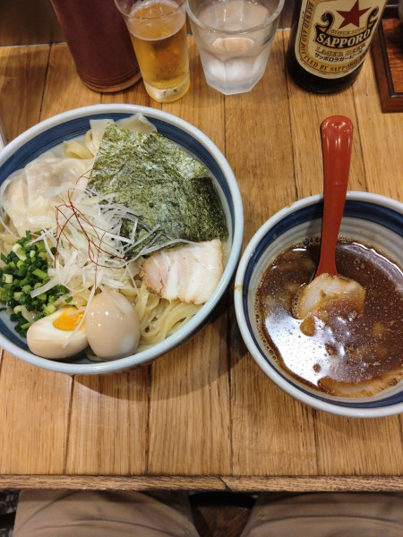 「謹製極太平打ちつけ麺醤油」@双麺 錦糸町本店の写真