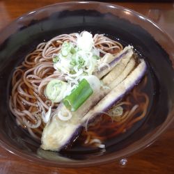 かけ（￥400）＋なす天（￥50）