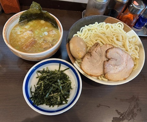 「麺屋つけ麺 塩 1,150円+中盛り 50円。」@麺と餃子の工房 麺屋食堂の写真