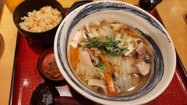 「杵屋チャンポンうどん(あんかけ)定食 1180円」@杵屋 西友福生店の写真