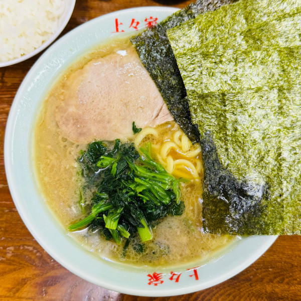 「ラーメン海苔ライス」@横浜家系ラーメン上々家の写真
