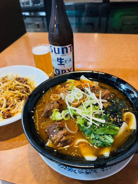 「薬膳牛バラ角煮麺刀削麺」@多福楼 川崎店の写真
