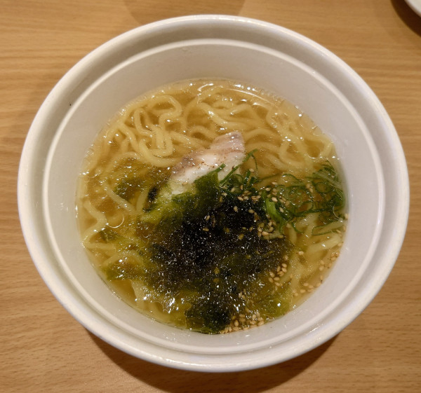 「炙り真鯛の塩ラーメン(429円)」@かっぱ寿司 川越店の写真