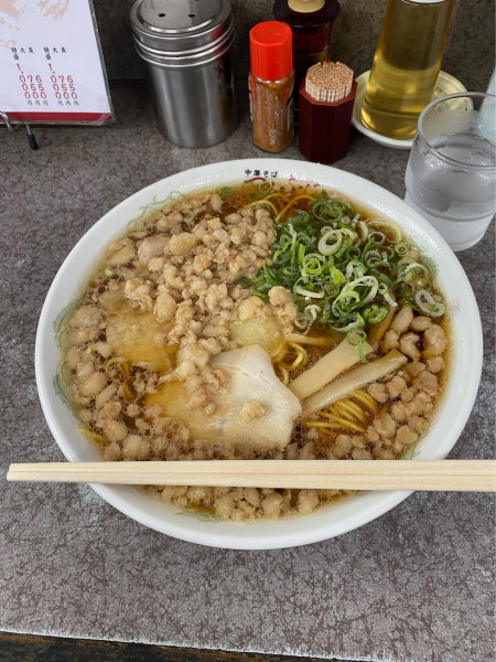 「中華そば大盛脂マシマシニンニクトッピング」@つたふじ 福山支店の写真