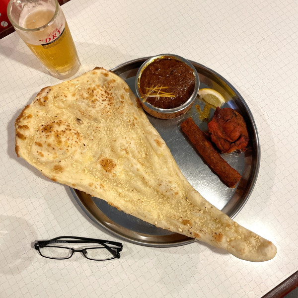 「コンビセット（マトンカレー）」@タージマハルの写真