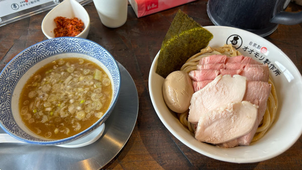 「上辛つけそば」@自家製麺オオモリ製作所 壬生店の写真