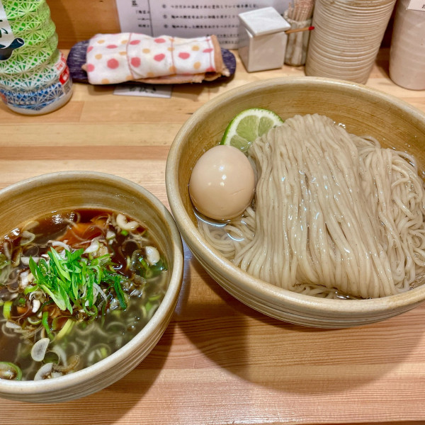「鰹昆布出汁醤油つけ麺」@迂直の写真