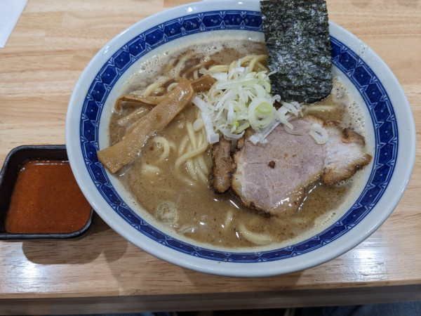 「ラーメン＋本日の辛味（ヤンキー辛味噌）」@中華そばの店 みのひの写真