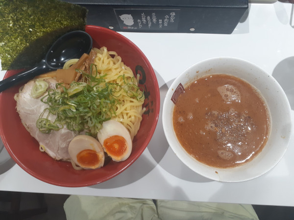 「和風つけ麺、大盛、辛醤油」@麺屋のすけ 登戸店の写真
