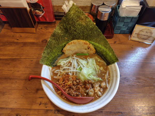 「江戸前味噌野菜らーめん（期間限定）1089円」@麺場 田所商店 鳥取店の写真