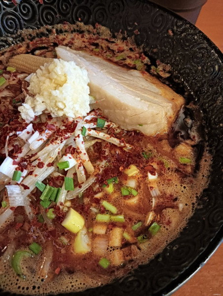 「蠍ラーメン970円」@Japanese soba Noodles 蠍の写真