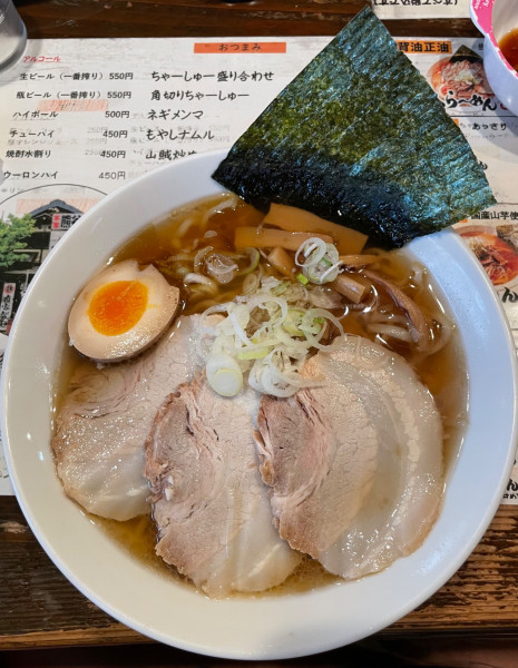 「正油ちゃーしゅーめん 大盛り」@本家熊谷らーめん 梅丸 上之総本店の写真
