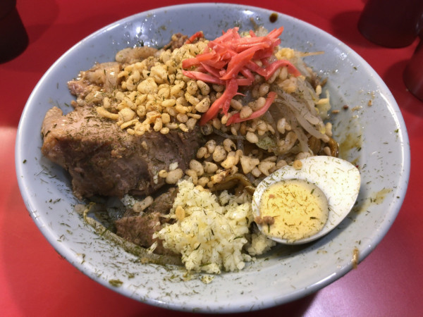 「限定（ジェネリック焼きそば）」@ラーメン富士丸 明治通り都電梶原店の写真
