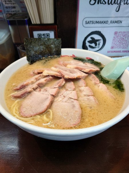 「チャーシュー麺W大盛り」@さつまっこ 平和島店の写真
