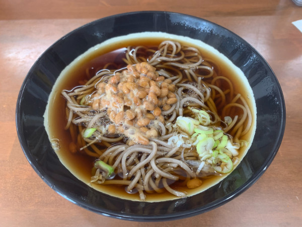 「納豆そば 350円」@和楽路亭の写真