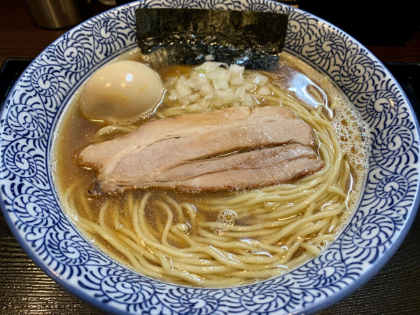 「味玉淡麗煮干そば(醤油)1100円」@中華蕎麦 福はらの写真