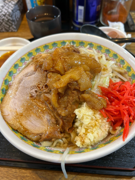 「中　生卵アプリ」@ラーメンめじの写真