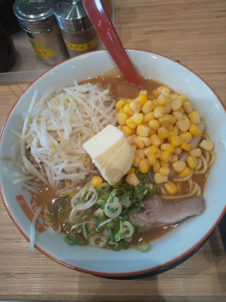 「みそラーメン（バター・コーン付き）」@うま屋ラーメン 可児店の写真