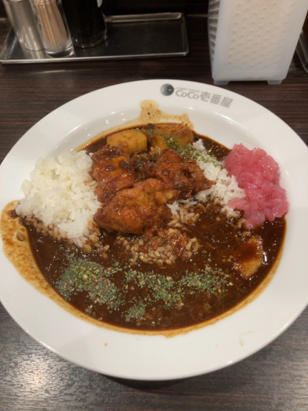 「カシミールチキンカレー（3辛）　1165円」@カレーハウスCoCo壱番屋 新宿駅西口店の写真