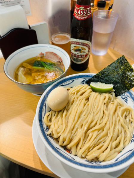 「特製鰹昆布水つけ麺」@中華そば 千乃鶏の写真