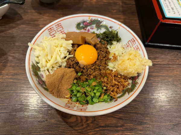 「【ｹﾞﾘﾗ限定】ニボ台湾まぜそば（チーズTP）」@麺屋 真心の写真