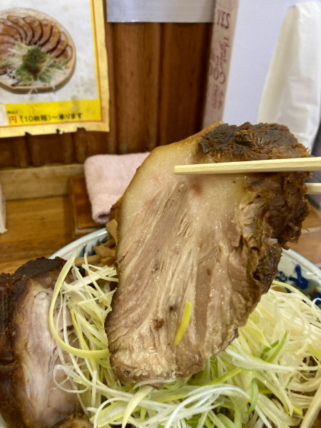 「ネギチャーシュー　1200円」@ラーメンハウス 東寺町店の写真