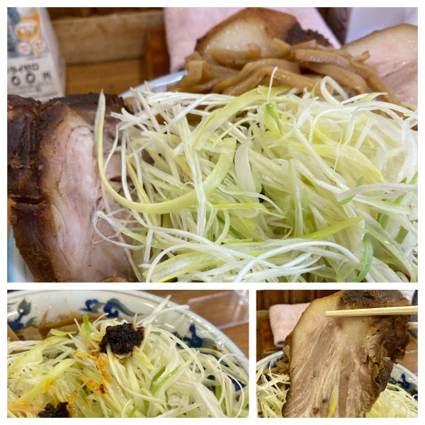 「ネギチャーシューメン　1200円」@ラーメンハウス 東寺町店の写真