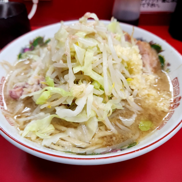 「小ブタ ヤサイ、ニンニク、アブラ」@ラーメン二郎 京急川崎店の写真