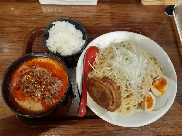 「坦々つけ麺、大盛」@味噌専門らーめん味来の写真