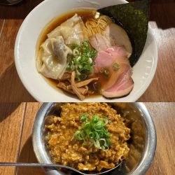 鶏醤油 マトンわんたん ミニカレー1,500円