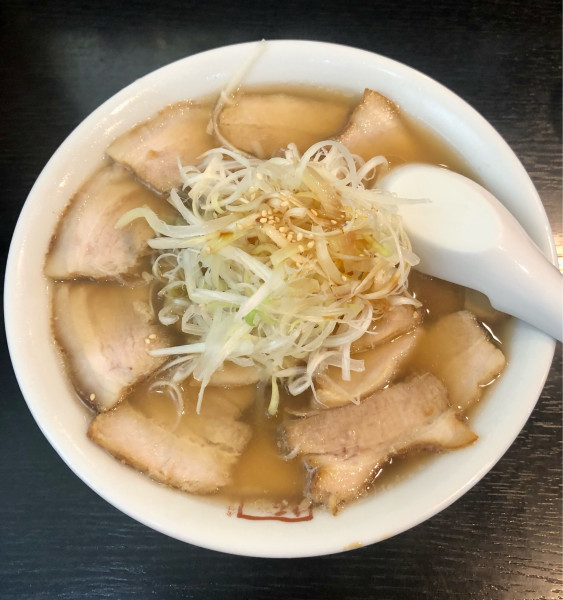 「ネギ焼豚ラーメン 大盛　1290+150円」@喜多方ラーメン 坂内 高円寺北口店の写真