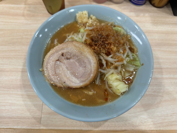 「ラーメン200gニンニク少10gヤサイ少100g500円」@ラーメン天下の大将軍の写真