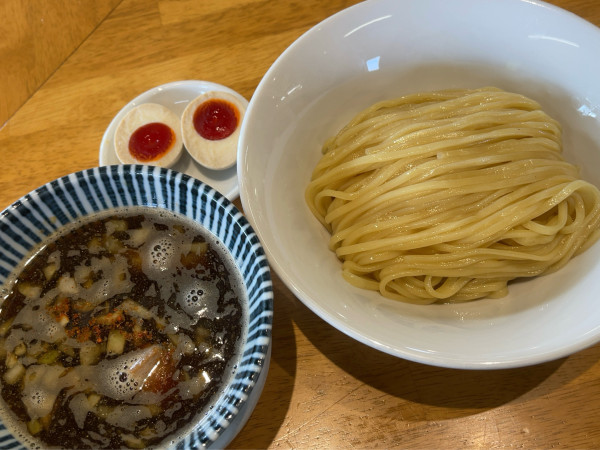 「つけそば+味玉（1100円）」@麺食堂 88の写真