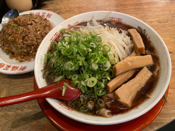 「中華そば＋竹＋焼飯小」@新福菜館 麻布十番店の写真