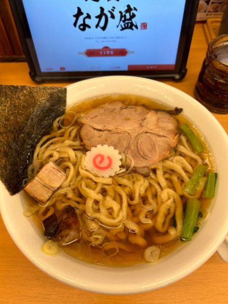 「醤油ラーメン(大盛)780円」@麺屋 なが盛の写真