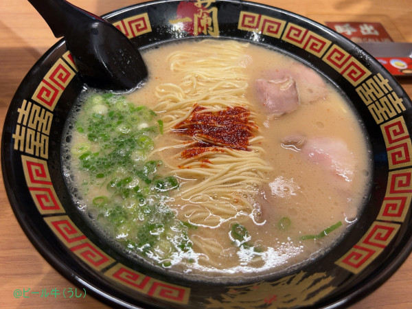 「天然とんこつラーメン(980円)、替玉(210円)」@一蘭 上尾店の写真