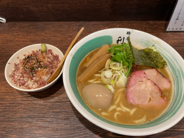 「得らぁめん」@自家製麺 麺屋 利八の写真
