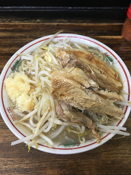 「ラーメン(750円)カラメニンニク」@らーめん ましまし亭の写真