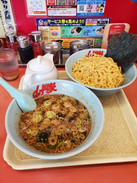 「味噌つけ麺@980」@ラーメン山岡家 大口店の写真