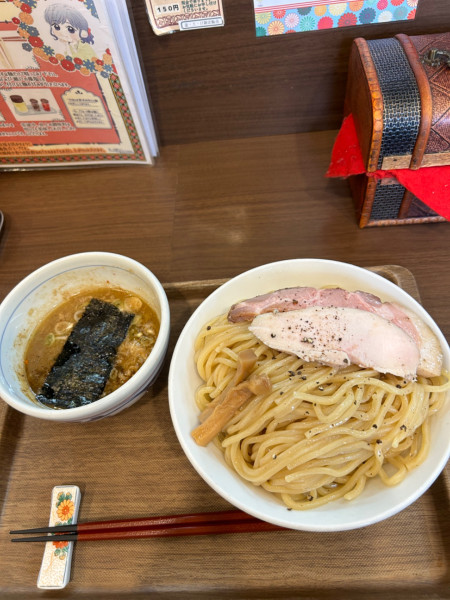 「大山鶏のつけ麺1,150円＋大盛150円」@つけめん さなだの写真