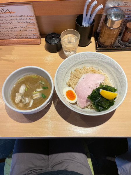「中濃塩つけ麺　並盛」@つけ麺 道の写真